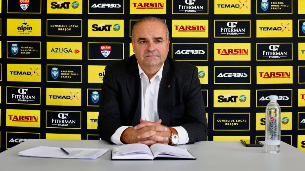 Președinte nou la FC Brașov: „Vrem în play-off” » Are un antrenor favorit